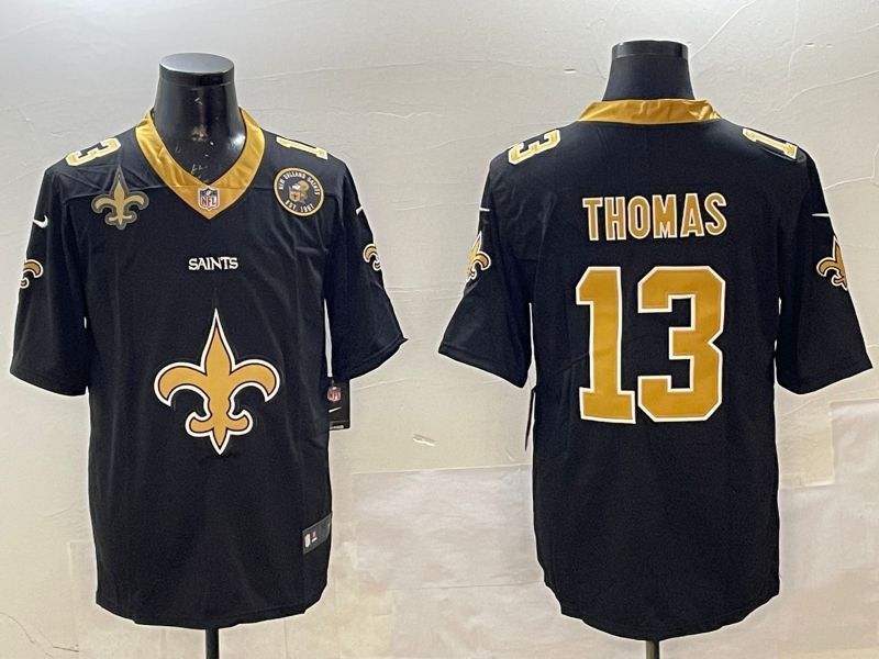 Men New Orleans Saints 13 Thomas Black Brigade standard 2025 Nike Limited NFL Jersey style 4